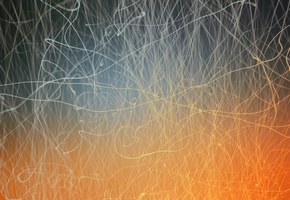 свет, зарево, Нити, оранжевый