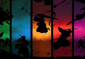меч, пальмы, Аниме, bleach, войны
