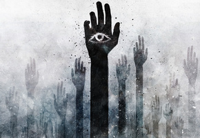 Абстракции, abstraction, око, пятна, глаз, текстуры, руки