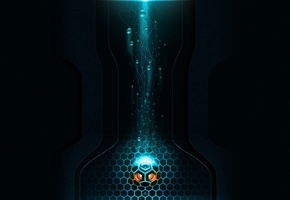 пузырьки, свет, сосуд, Тьма