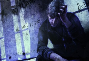 герой, Silent hill downpour, тени, тюрьма, murphy pendleton, главный