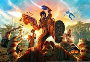 пушка, зубодробительный шутер, Bulletstorm, бойцы, electonic arts