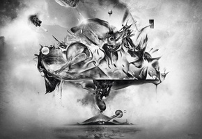 фигуры, линии, Абстракции, abstraction, рисунок, глаза