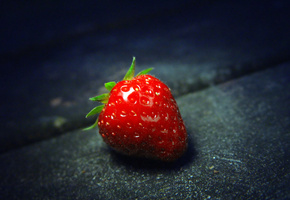 Клубника, макро, ягода, еда, strawberry