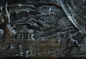 скайрим, skyrim, барельеф, маг, фэнтези, дракон, The elder scrolls
