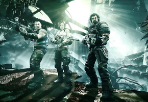 оружие, игра, Bulletstorm, головорезы