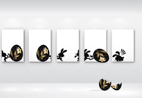 Фон, пасха, яйцо, заяц, кадры, ситуация