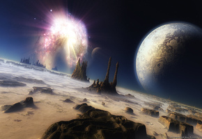 вселенная, mojoworld, Космос, 3d