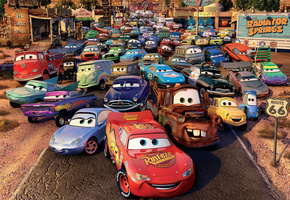 мультфильм, cars, route 66, машинки, мультик, Тачки