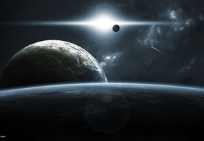 планеты, туманность, солнце, атмосфера, Поверхность