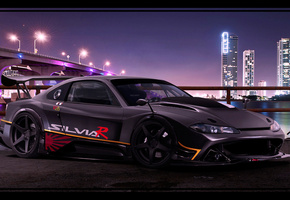 тюнинг, город, Silvia
