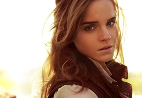 рубашка, emma watson, шотенка, Эмма уотсон