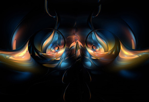 цвета, Черный фон, формы