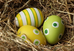 узор, Пасха, яйца, гнездо, easter