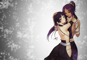 объятья, блич, сой фон, аниме, Bleach, еруичи, разрез