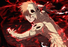 Аниме, hollow ichigo, маски, фильм 4, bleach, блич