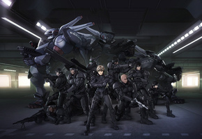 роботы, солдаты, Aplle seed, киборги