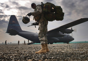 hercules, оружие, c-130h2, солдат, самолет, Lockheed