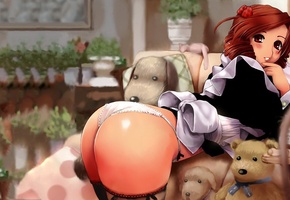 Попка, игрушки, трусики