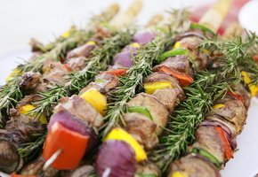 еда, овощи, мясо, вкусно, Шашлык