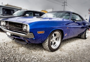 Dodge challenger, машины, камни