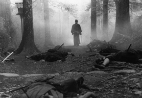 Черно-белое, туман, национальности, трупы, самурай, лес