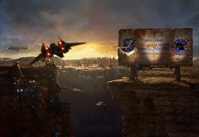 каньон, Космические корабли, челнок, полет, станция