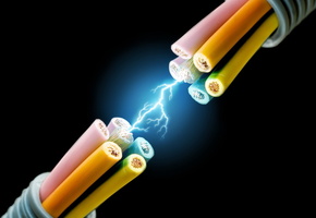 Кабель, разряд, провода