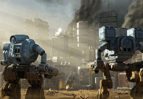 мегаполис, Роботы, город