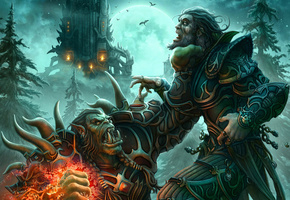 человек, лок, чернокнижник, варлок, орк, World of warcraft