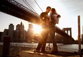 парень, солнце, шаг вперёд 3д, мост, девушка, Step up 3d