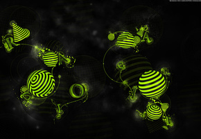 шары, буквы, Radioactive