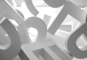 алфавит, 3d, Буквы, бардак