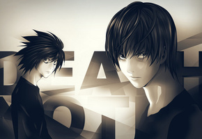 кира, лайт ягами, death note, эл, Тетрадь смерти