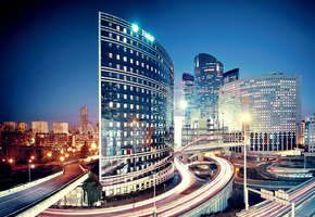 дома, ночь, Город, париж, paris, францыя, дороги