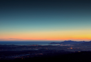 пейзажи, ночь, фото, города, вечер, Full hd 2560x1440, огни, дома