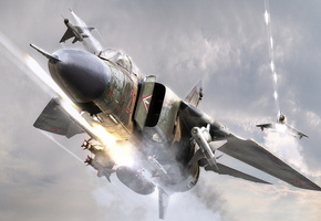 миги, бой, Миг-23, атака