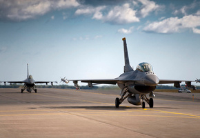 многоцелевой, Аэродром, falcon, fighting, полоса, f-16