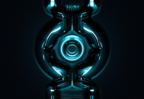 неон, трон, Tron, фильм, круг