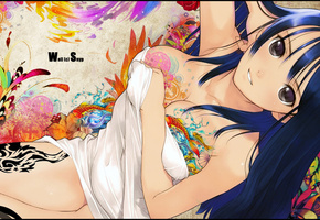 грудь, Tony taka ecchi, взгляд, девушка