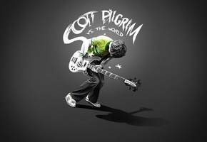 Скот пилигрим, пацан, гитара