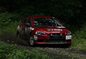 Машина, rally, lancer x, mitsubishi