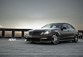 Мерседес, матовый, mercedes, черный, e63, тюнинг, amg