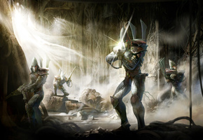 poster, эльдары, wall, eldar, Warhammer, стражи, капитан, guards, concept