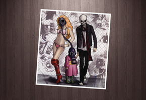 рисунок, linkin park, Mike shinoda, рамка