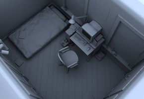 заточение, помещение, Минимализм, компьютер, комната, мебель, зависимость