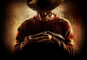 маньяк, нож, улыбка, кошмары на улице вязов, перчатка, фредди крюгер, убийца, полоски, свитер, Ужасы