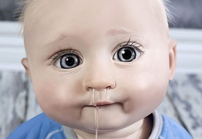 глаза, малыш, Ребенок, губы, сопли, рисунок