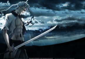 блич, гриммджоу, аранкар, дождь, Аниме