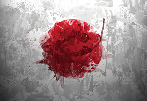 флаг, брызги, круг, Japan, солнце